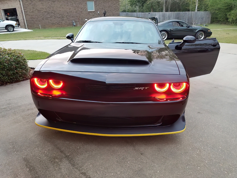 Dodge Challenger Headlight Halo Kit - ORACLE Lighting - LED - Red - `15-`23